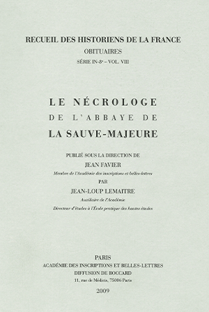 Recueil des Historiens de la France, Obituaires, vol. 8
