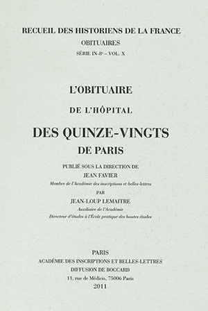 Recueil des Historiens de la France, Obituaires, vol. 10