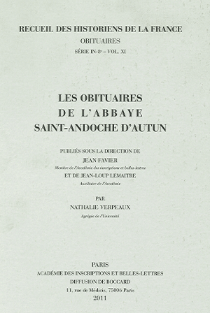 Recueil des Historiens de la France, Obituaires, vol. 11