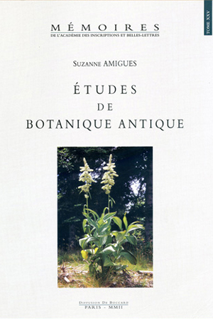 Tome 25. Études de botanique antique