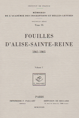 Tome 9. Fouilles d’Alise-Sainte-Reine 1861-1865