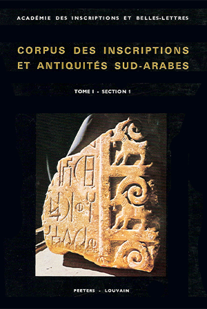 Tome I – Section 1 : Inscriptions