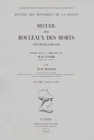 Recueil des Historiens de la France, Obituaires, vol. VIII/4