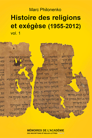 Tome 50. Histoire des religions et exégèse (1955-2012)
