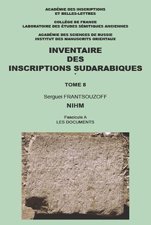 Inventaire des inscriptions sudarabiques – T. VIII