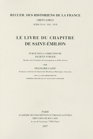 Recueil des Historiens de la France, Obituaires, vol. 17