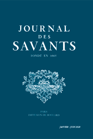 Journal des Savants : Janvier-Juin 2020
