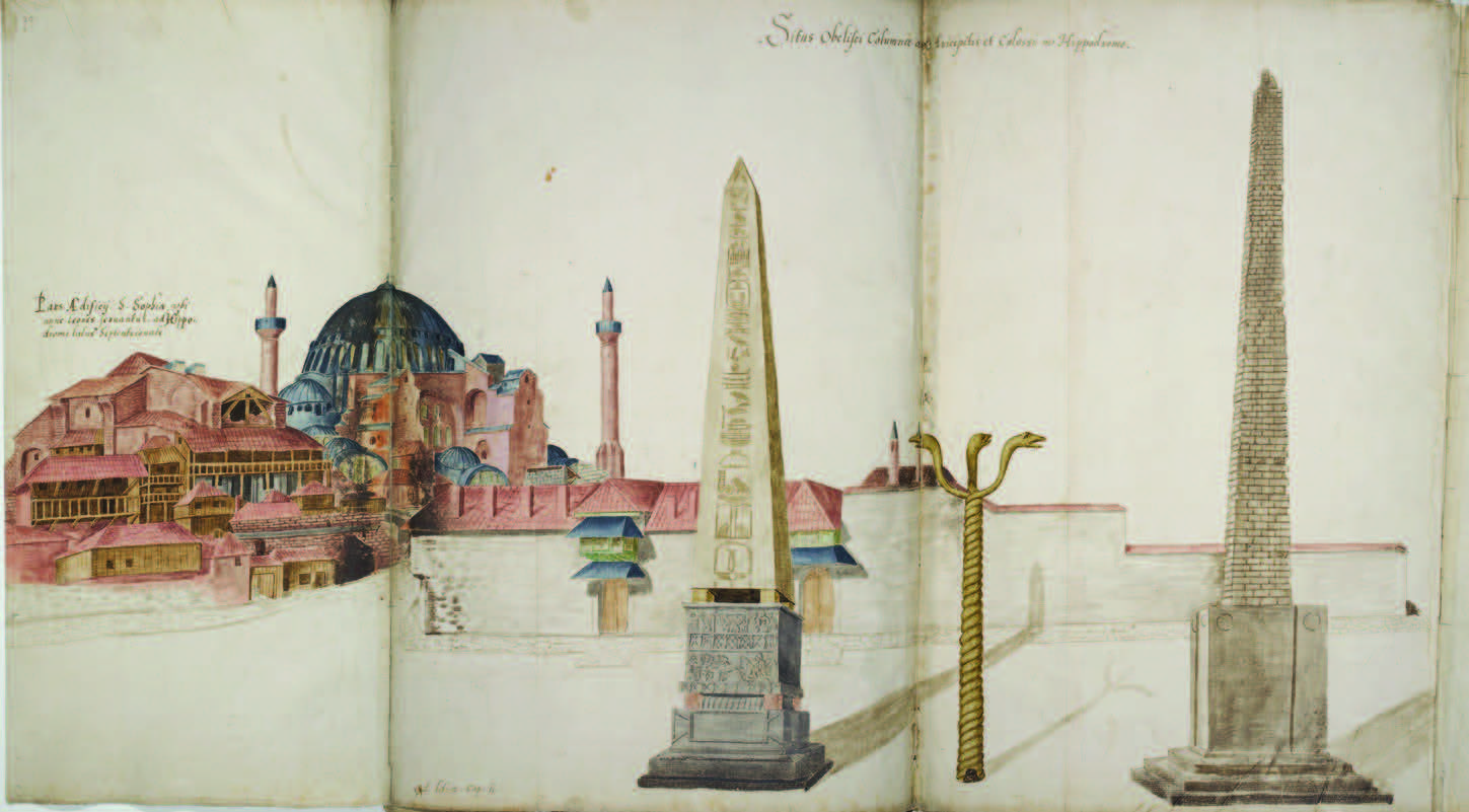 Les monuments de l’Hippodrome. Album Freshield 1574, fol° 20.