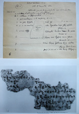 Notes de J. Filliozat sur un manuscrit koutchéen, [circa 1940] - Archives J. Filliozat © Société Asiatique Voir :