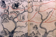Itinéraire : détail d’un ms. vietnamien, legs Henri Maspero - © Société Asiatique