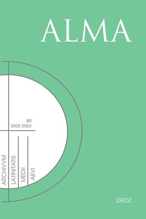 Archivum Latinitatis Medii Aevi, 80, 2022-2023